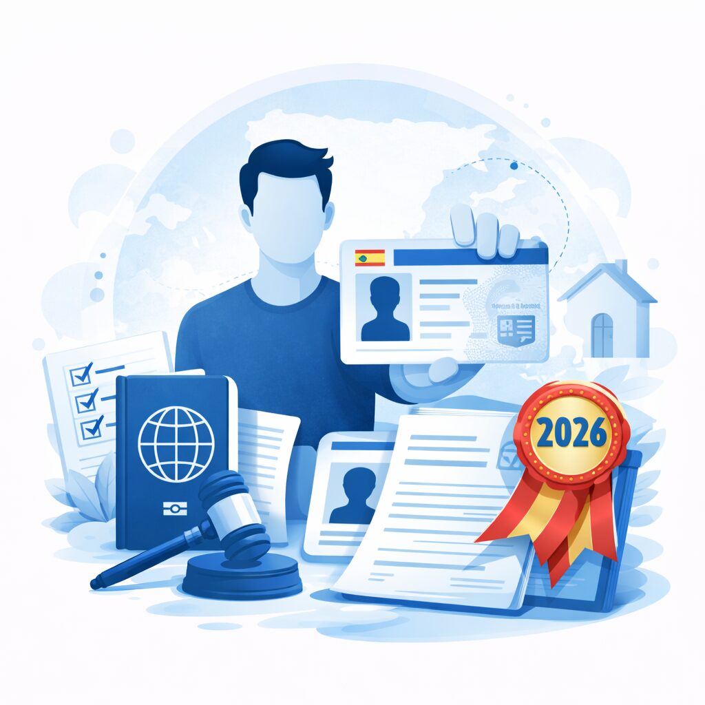 Regularización de extranjeros en España con documentación, permiso de residencia y proceso legal en 2026